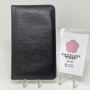 Louis Vuitton Black Epi Mens Wallet